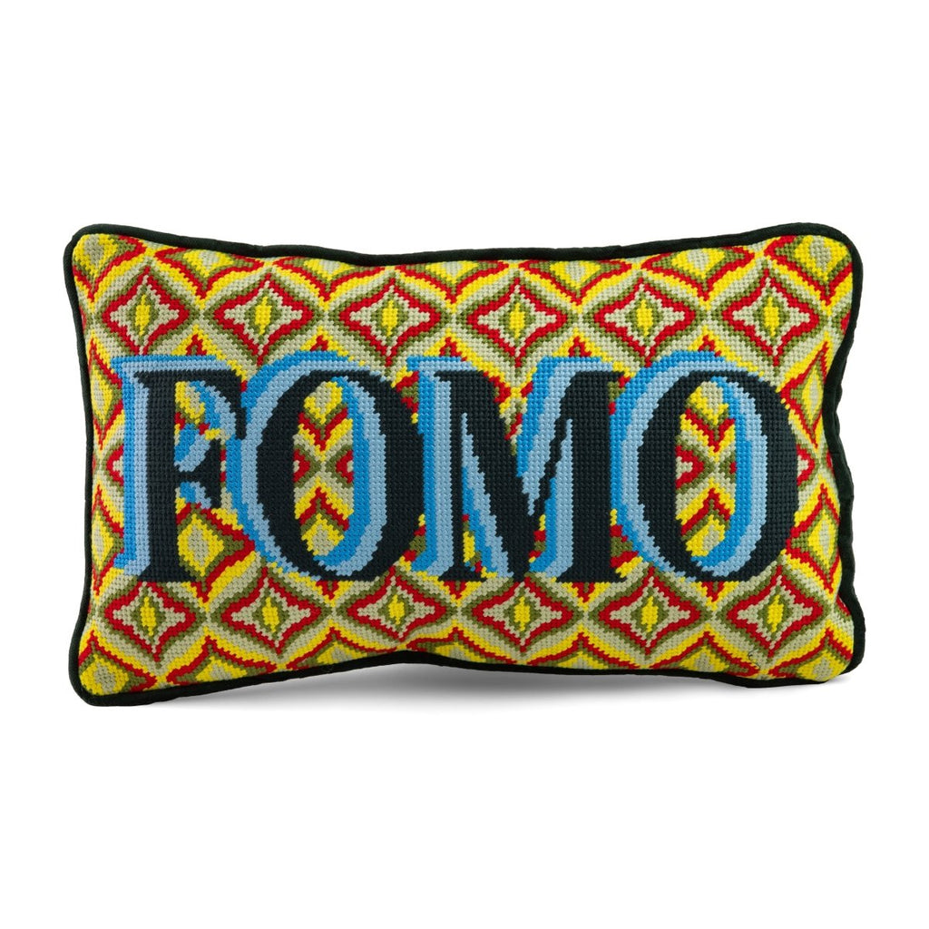 FOMO Needlepoint Pillow - Liza Pruitt