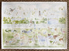 Football Zoo | 22" h x 30" w | Original - Liza Pruitt