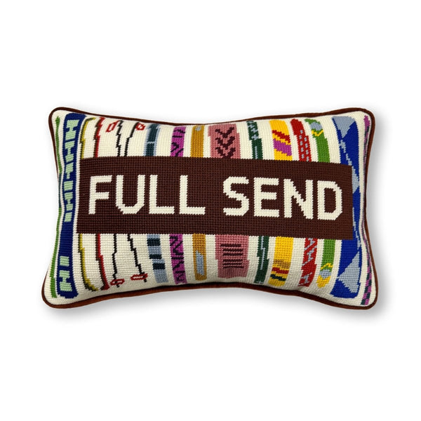 Full Send Needlepoint Pillow - Liza Pruitt