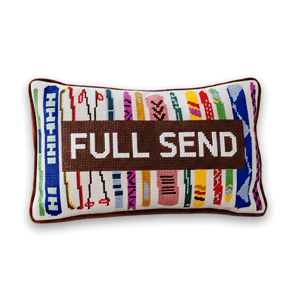 Full Send Needlepoint Pillow - Liza Pruitt