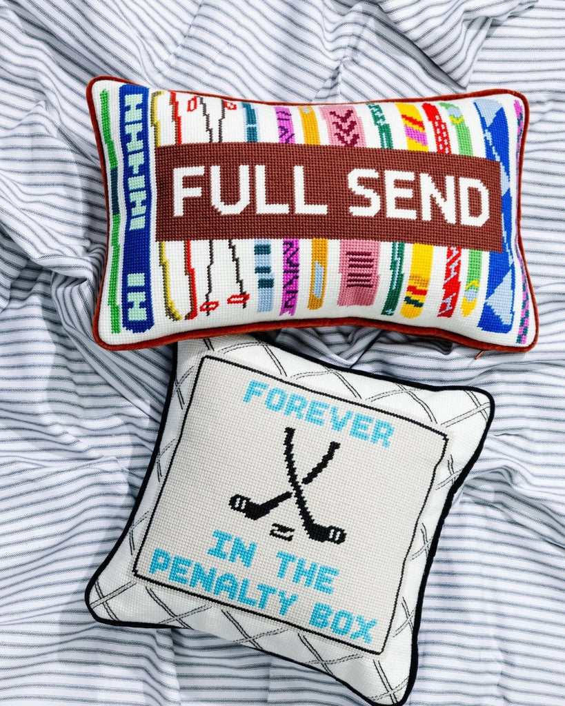 Full Send Needlepoint Pillow - Liza Pruitt