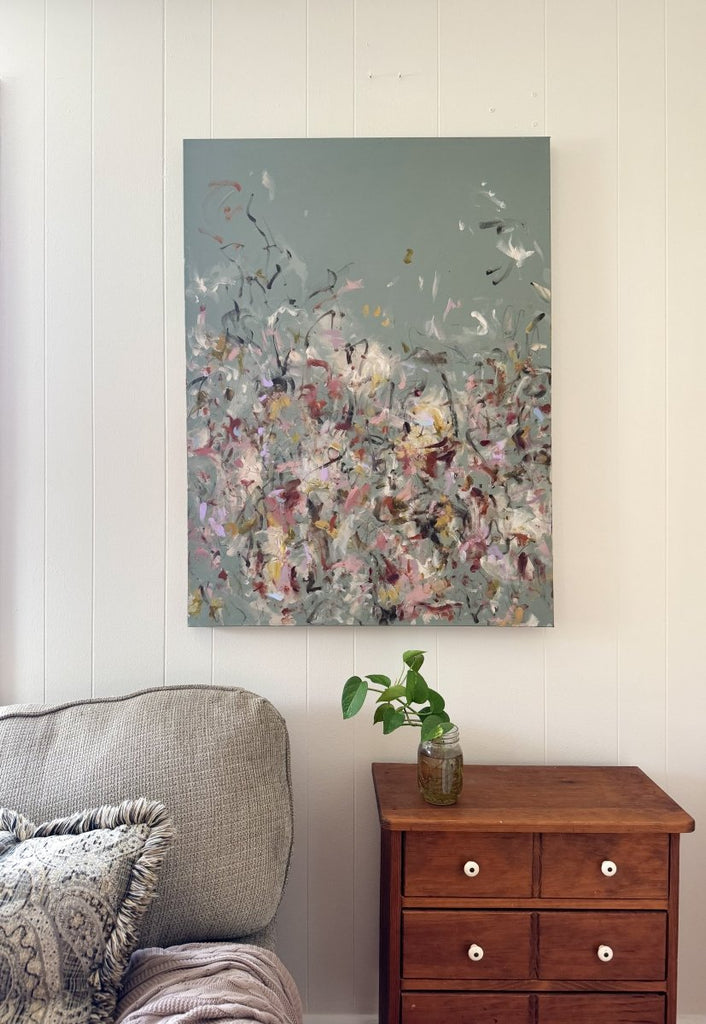 Garden Full of Blooms and Thorns | 40" h x 30" w - Liza Pruitt