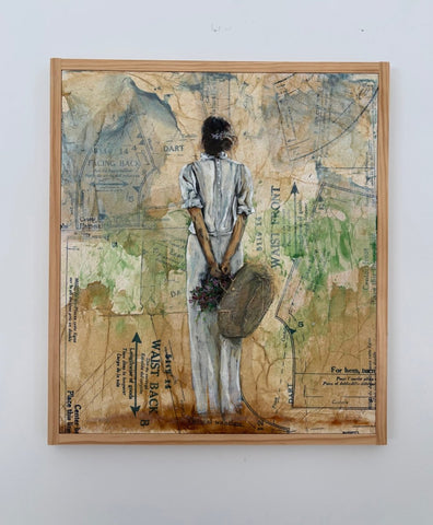 Garden Walk | 17" h x 15" w | Framed - Liza Pruitt