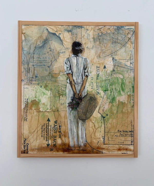 Garden Walk | 17" h x 15" w | Framed - Liza Pruitt