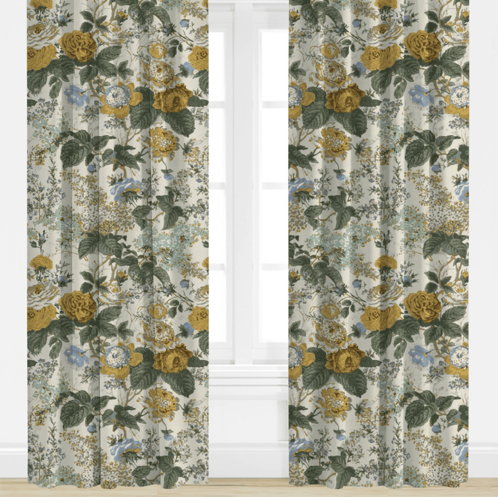 Georgia in Gold Drapery Panel - Liza Pruitt