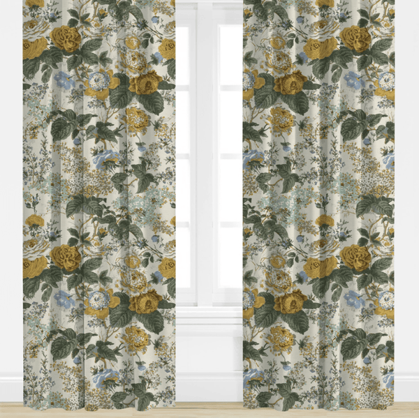 Georgia in Gold Drapery Panel - Liza Pruitt