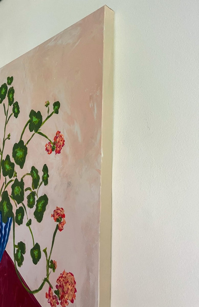 Geraniums II | 36" h x 36" w - Liza Pruitt