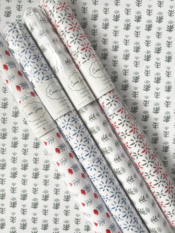 Gift Wrap - Claire in Poppy - Liza Pruitt