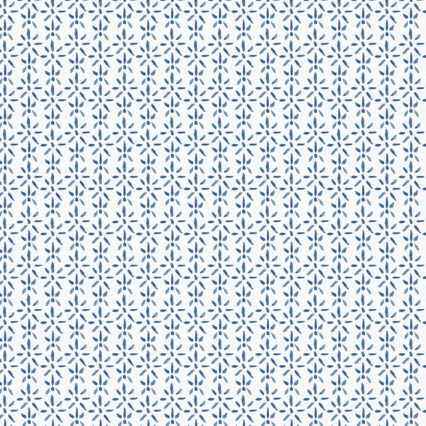 Gift Wrap - Holiday Star in Blue - Liza Pruitt