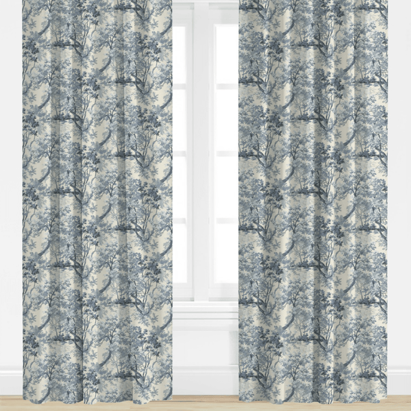 Ginger in Slate Drapery Panel - Liza Pruitt