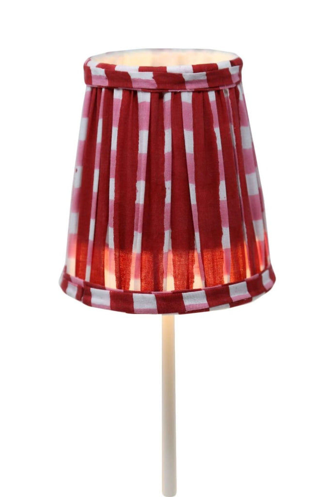 Gingham Shade for Cordless Lamps - Liza Pruitt