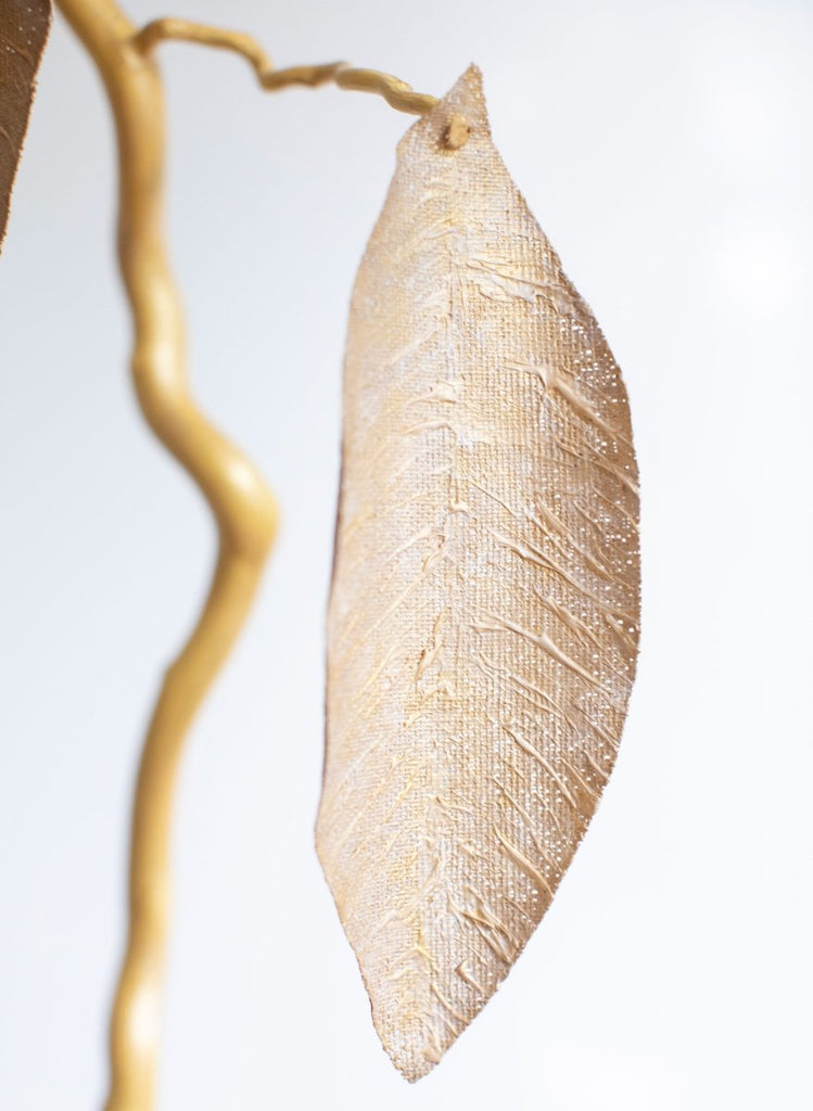 Golden Dream Leaf Triptych | 30 - 34" h - Liza Pruitt