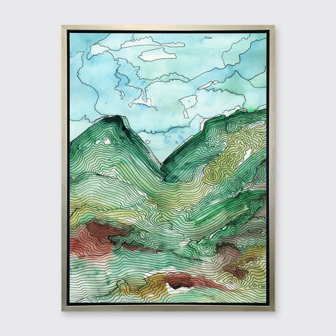 Green Alps - Open Edition Canvas Print - Liza Pruitt