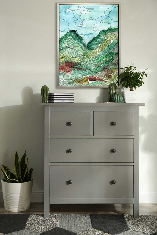 Green Alps - Open Edition Canvas Print - Liza Pruitt