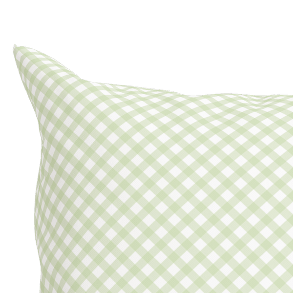 Green Check Pillow in Trellis - Liza Pruitt