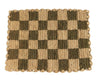 Green checked Placemat, Rectangular raffia tabletop - Liza Pruitt