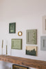 Green Drapery III | 9.5" h x 7.5" w | Framed - Liza Pruitt