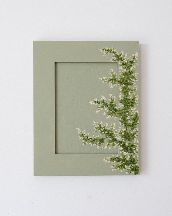 Green Drapery III | 9.5" h x 7.5" w | Framed - Liza Pruitt