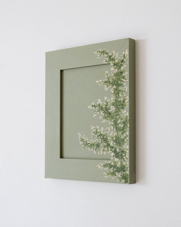 Green Drapery III | 9.5" h x 7.5" w | Framed - Liza Pruitt