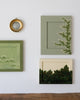 Green Drapery III | 9.5" h x 7.5" w | Framed - Liza Pruitt