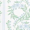 Green Floral Pillow in Bluebonnet - Liza Pruitt