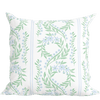 Green Floral Pillow in Bluebonnet - Liza Pruitt
