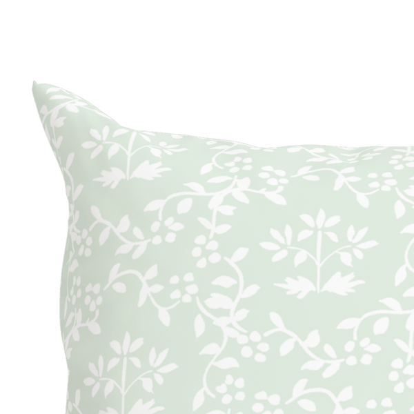 Green Floral Pillow in Primrose - Liza Pruitt