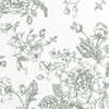 Green Floral Toile Pillow in Rosecrest - Liza Pruitt