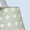 Green Rattan Sconce Shade in Sally - Liza Pruitt