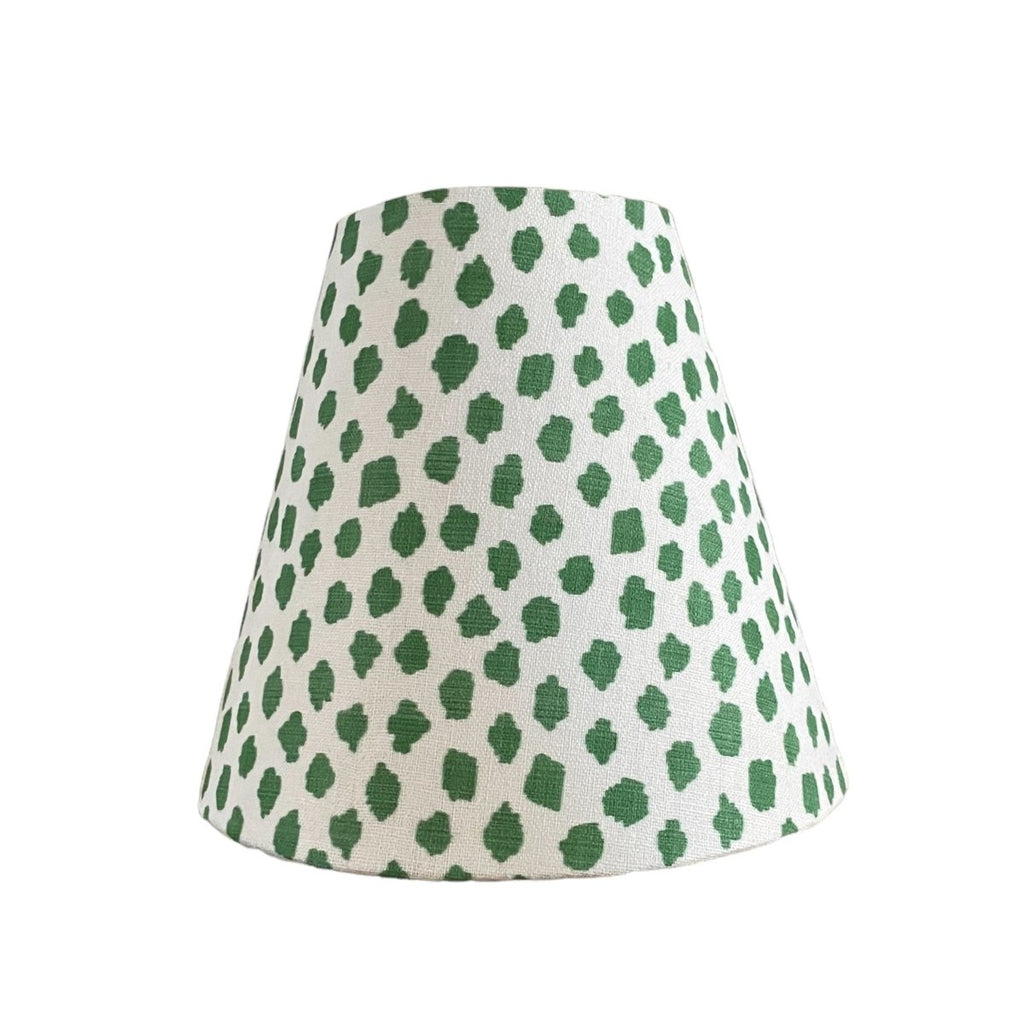 Green Sconce Shade in Cheetah Spots - Liza Pruitt