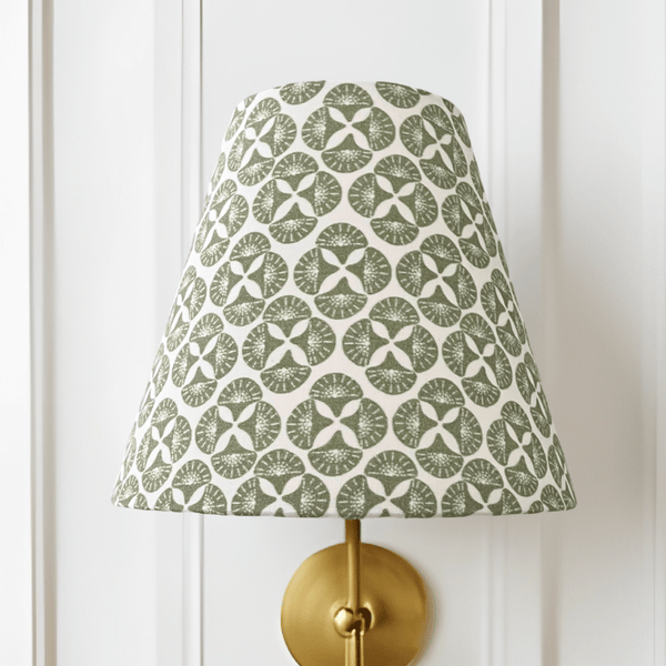 Green Sconce Shade in Sea Star - Liza Pruitt