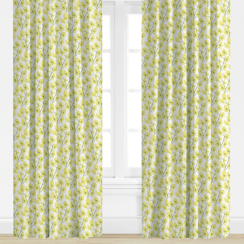 Greenville in Daffodil Drapery Panel - Liza Pruitt