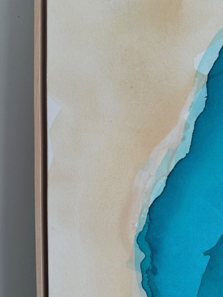 Half Moon Bay | 36" h x 36” w | Framed - Liza Pruitt