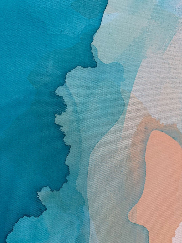 Half Moon Bay | 36" h x 36” w | Framed - Liza Pruitt