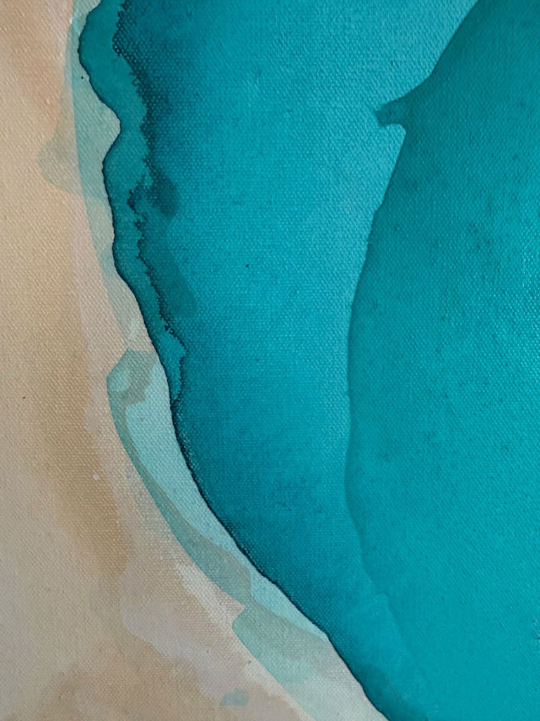 Half Moon Bay | 36" h x 36” w | Framed - Liza Pruitt