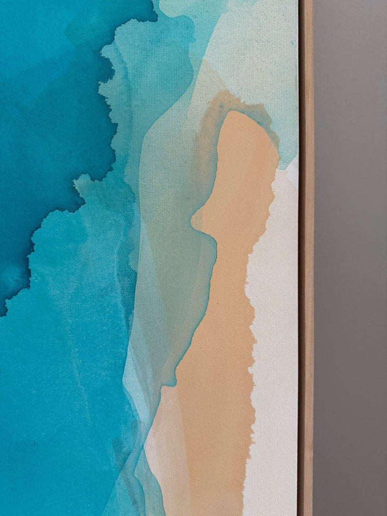 Half Moon Bay | 36" h x 36” w | Framed - Liza Pruitt