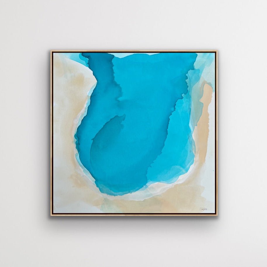 Half Moon Bay | 36" h x 36” w | Framed - Liza Pruitt