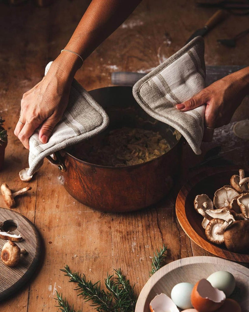 Handloom Stripe Potholders - Liza Pruitt