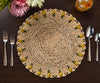 Handmade Tulip Placemat – Raffia Crochet Floral Table Mat – Spring & Easter Table Decor – Artisan Tableware – Boho Dining Accent - Liza Pruitt