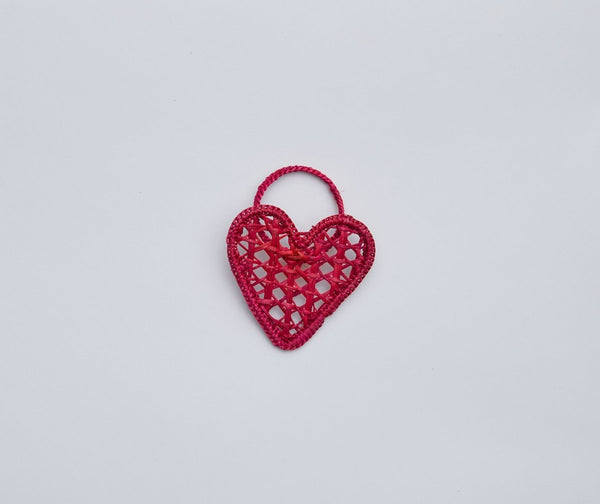 Handwoven Heart Napkin Rings – Set of 4 Palm Napkin Holders - Liza Pruitt