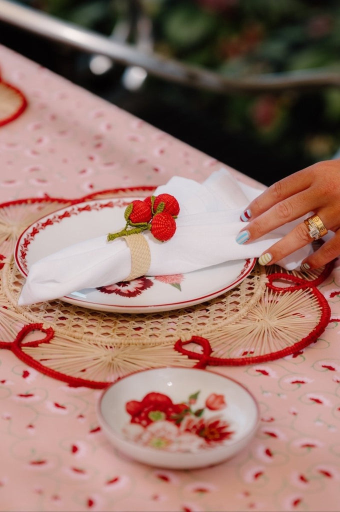 Handwoven Iraca Pomodori Iraca Napkin Rings - Liza Pruitt
