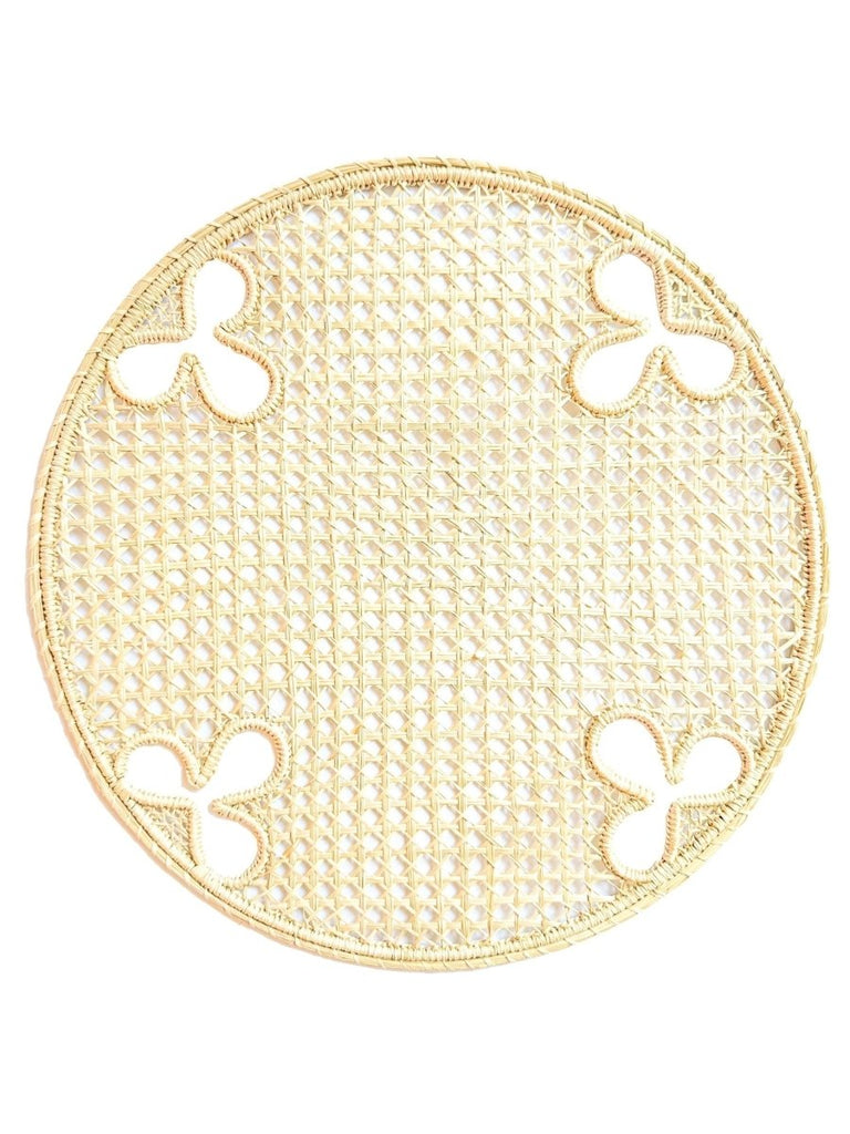 Handwoven Olive Motif Iraca Charger - Liza Pruitt