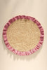 Handwoven Raffia Ruffle Placemat – Boho Chic Table Décor – Summer Table Accent - Liza Pruitt