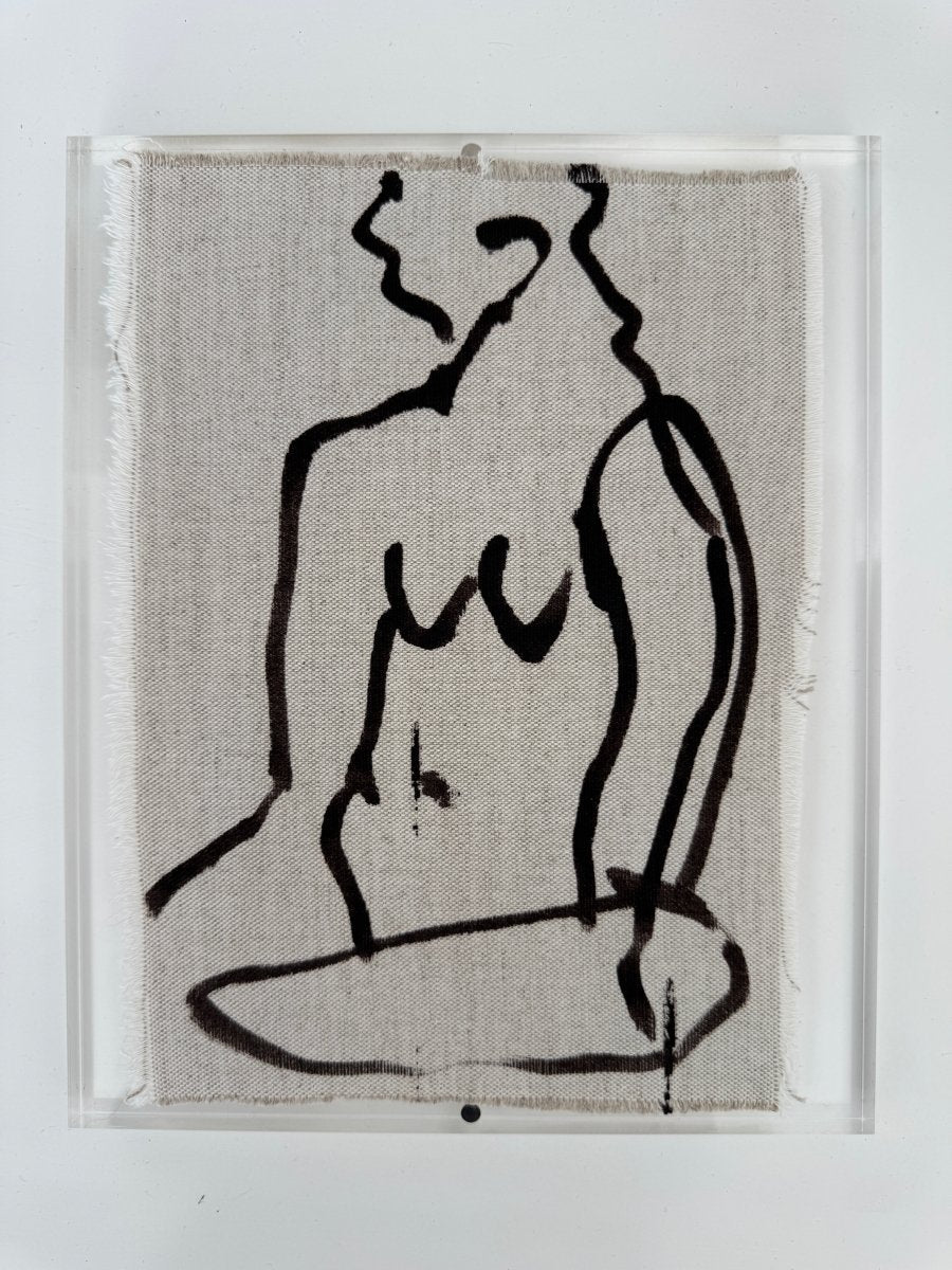 Her Best Side 10" h x 8" w Framed Liza Pruitt