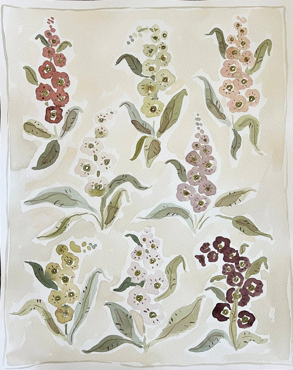 Herbarium Reds | 20" h x 16" w | Original - Liza Pruitt