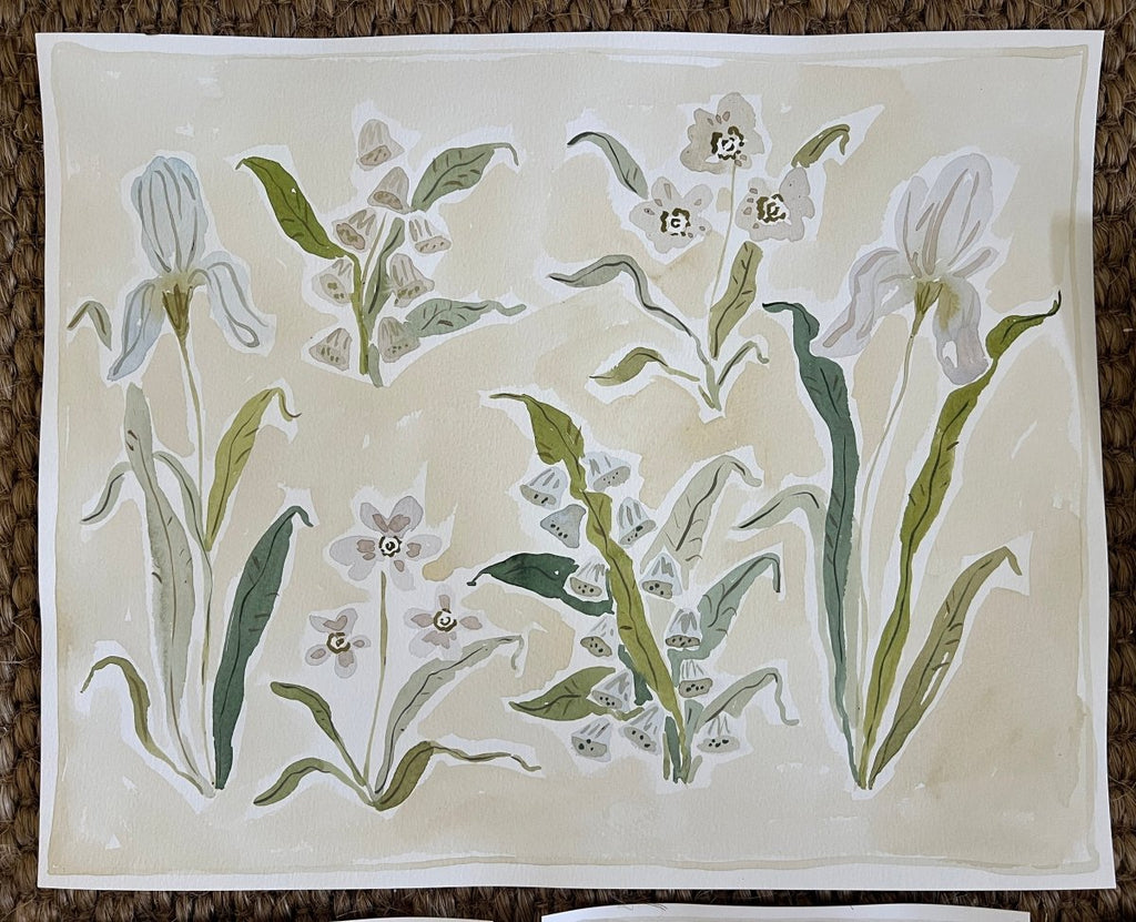 Herbarium Whites | 16" h x 20" w | Original - Liza Pruitt