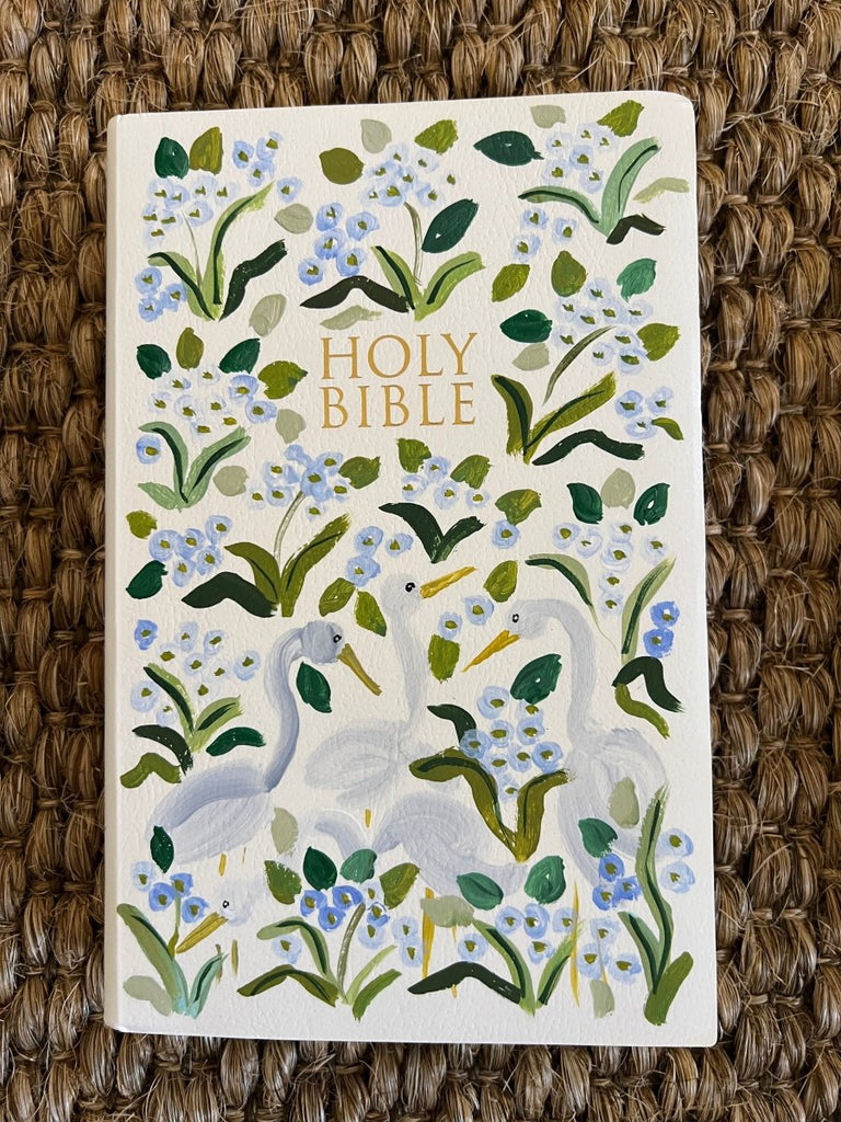 Herons in the Flowers No. 9, Original Handpainted NIV - Liza Pruitt