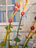 Hollyhock Window | 36" h x 24" w - Liza Pruitt