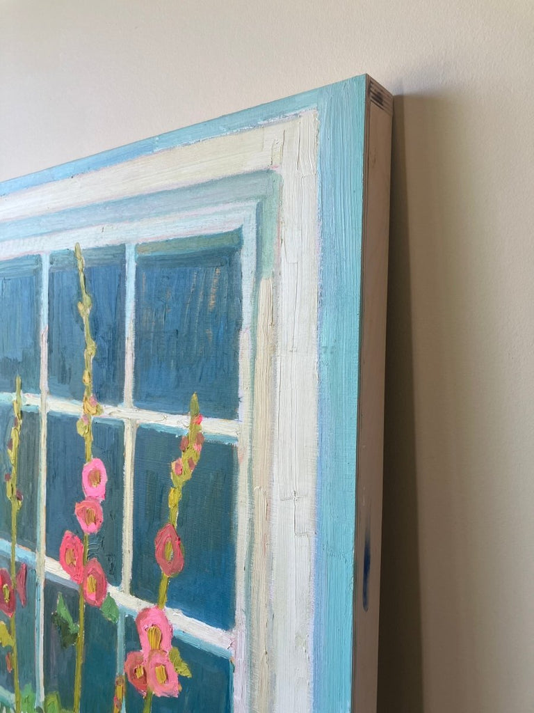 Hollyhocks | 36" h x 21.5" w - Liza Pruitt
