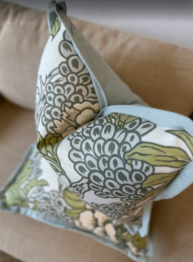Honshu in Robin's Egg by Thibaut Pillow Cover - Liza Pruitt